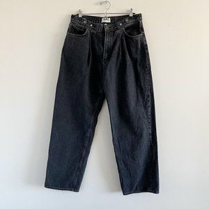 Agolde Straight Leg Jeans in Washed Black